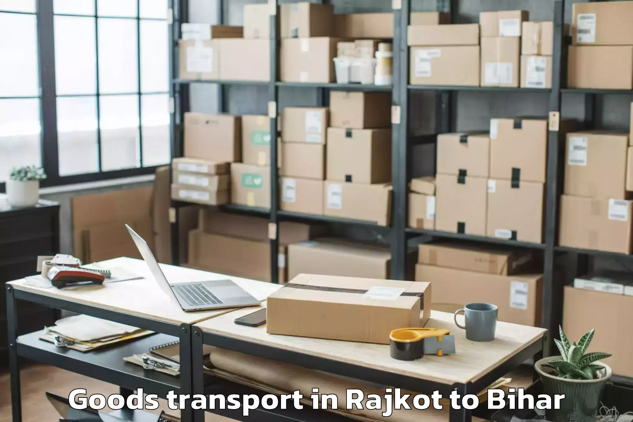 Hassle-Free Rajkot to Motipur Goods Transport